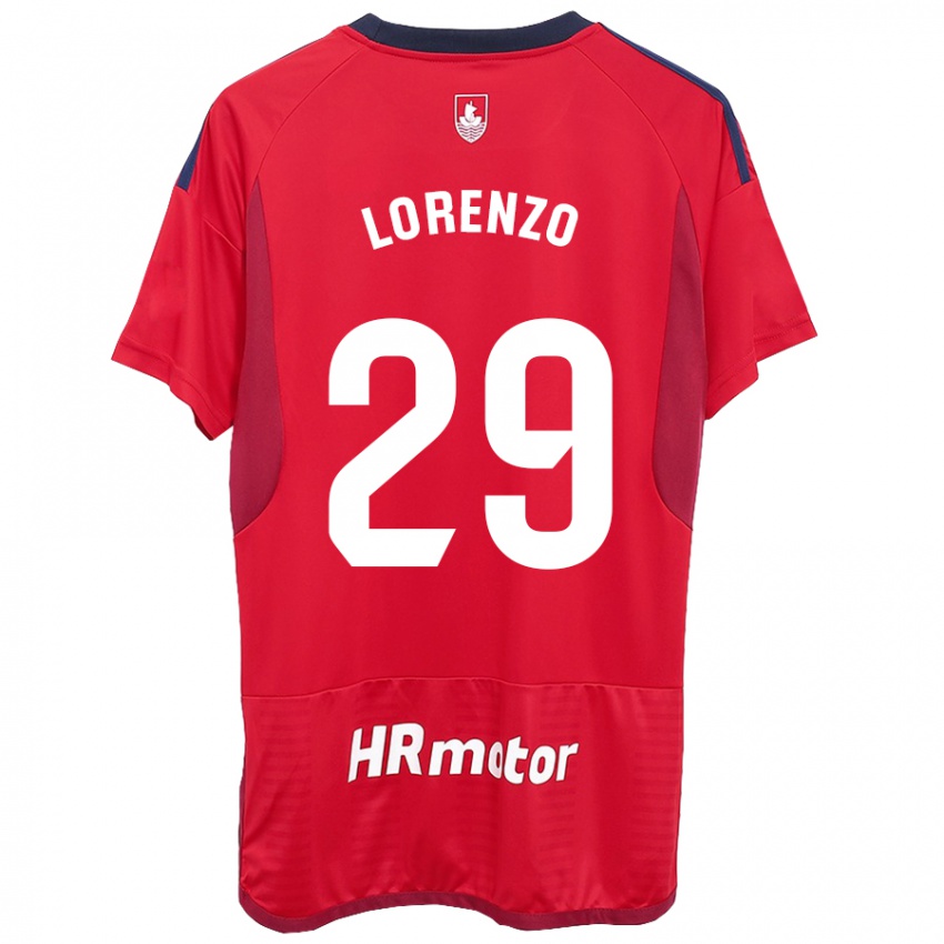 Enfant Maillot Nowend Lorenzo #29 Rouge Tenues Domicile 2023/24 T-Shirt Suisse