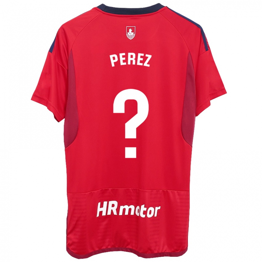 Enfant Maillot Bruno Perez #0 Rouge Tenues Domicile 2023/24 T-Shirt Suisse