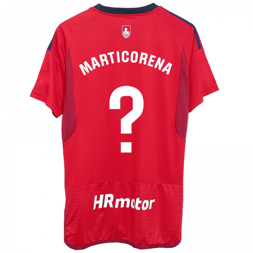 Enfant Maillot Ander Marticorena #0 Rouge Tenues Domicile 2023/24 T-Shirt Suisse