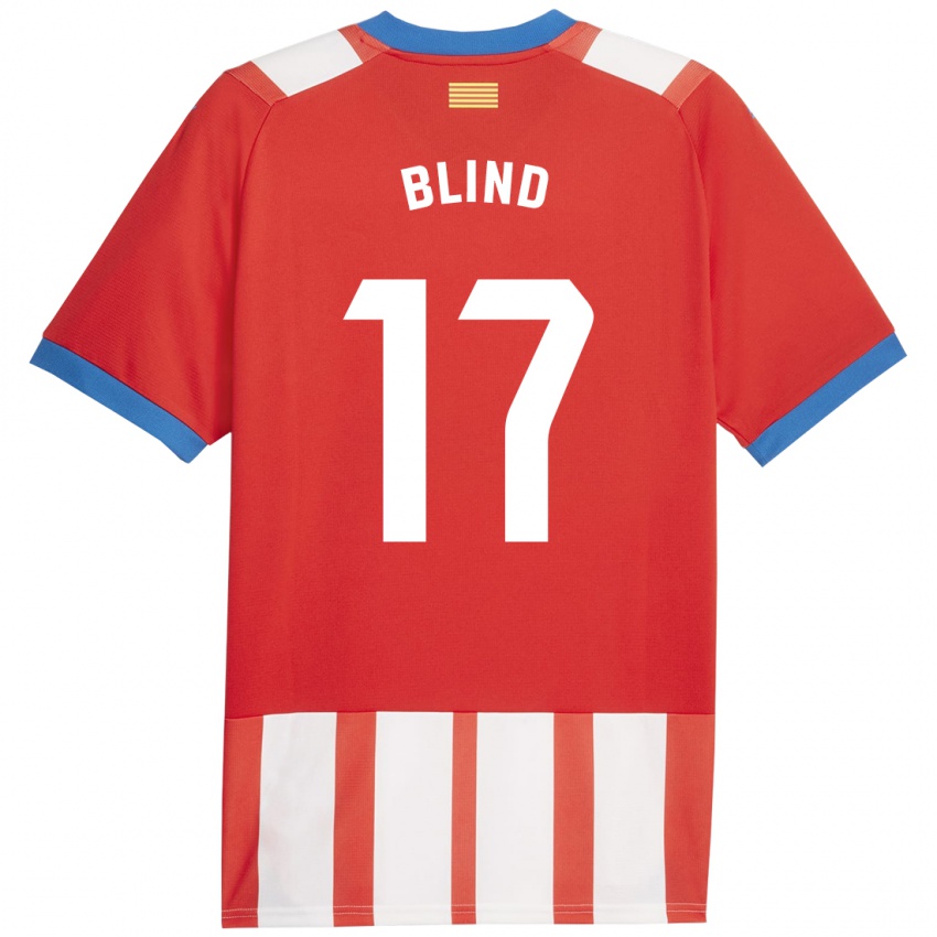 Enfant Maillot Daley Blind #17 Rouge Blanc Tenues Domicile 2023/24 T-Shirt Suisse