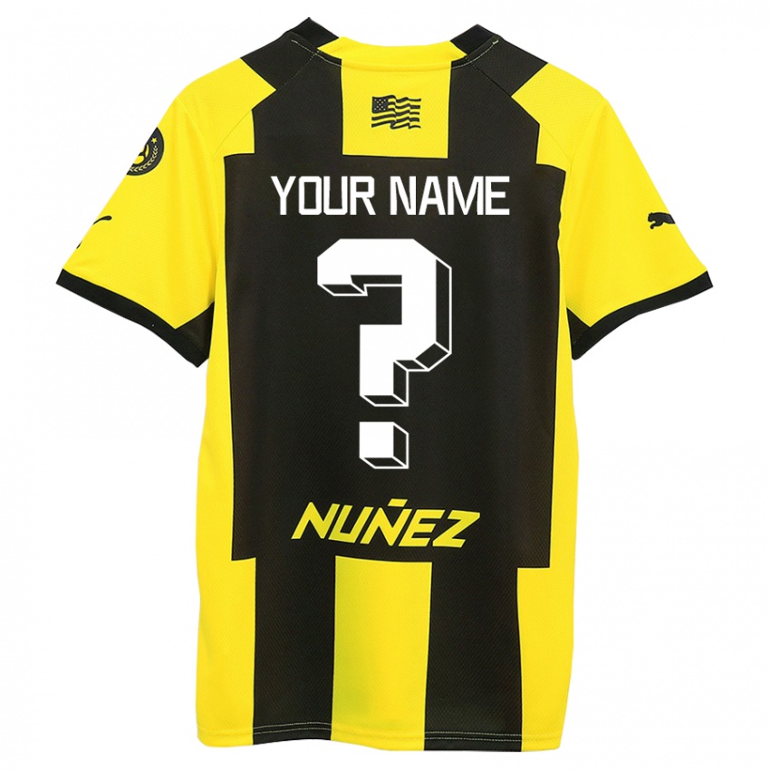 Kinder Ihren Namen #0 Gelb Schwarz Heimtrikot Trikot 2023/24 T-Shirt Schweiz