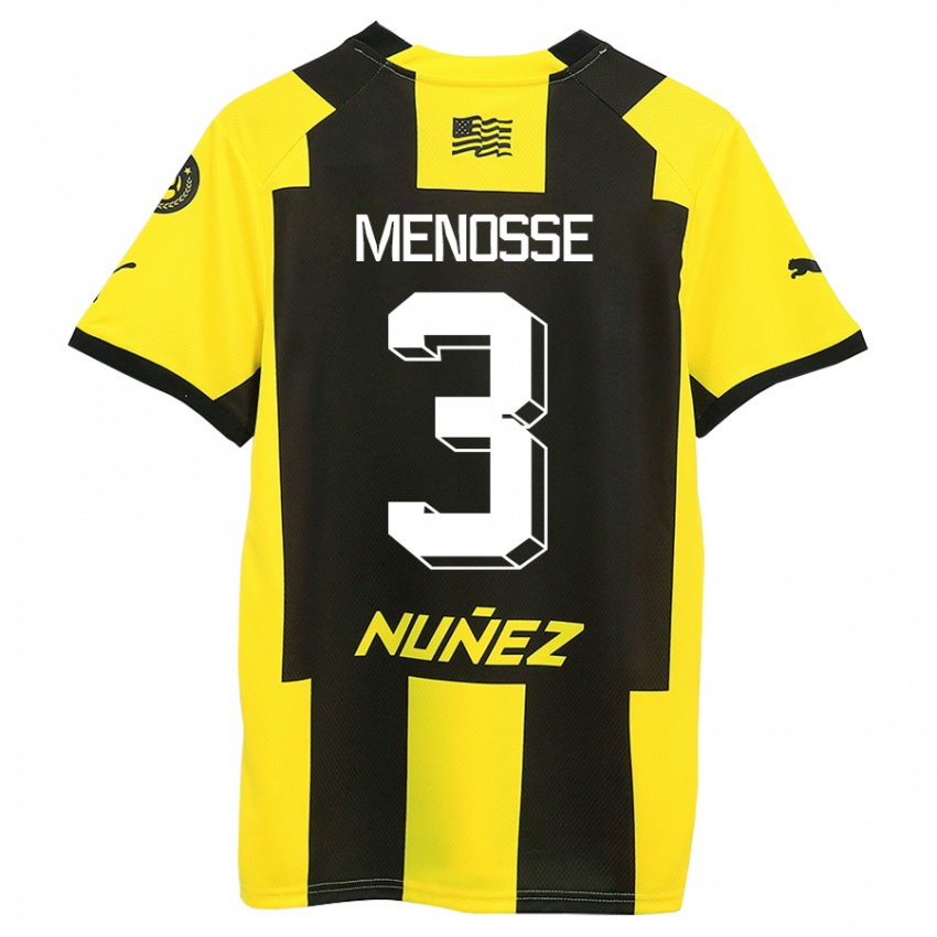 Kinder Hernán Menosse #3 Gelb Schwarz Heimtrikot Trikot 2023/24 T-Shirt Schweiz