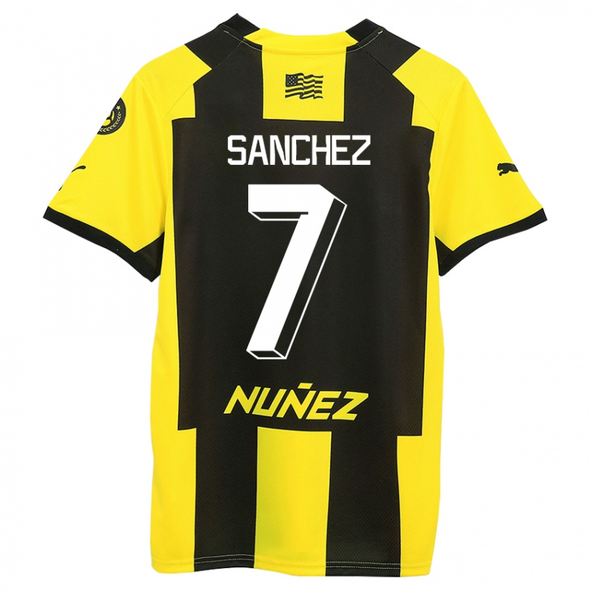 Kinder Carlos Sánchez #7 Gelb Schwarz Heimtrikot Trikot 2023/24 T-Shirt Schweiz