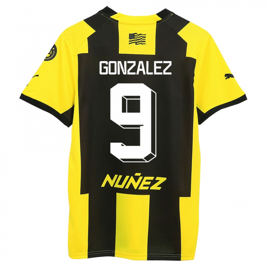 Kinder Franco González #9 Gelb Schwarz Heimtrikot Trikot 2023/24 T-Shirt Schweiz