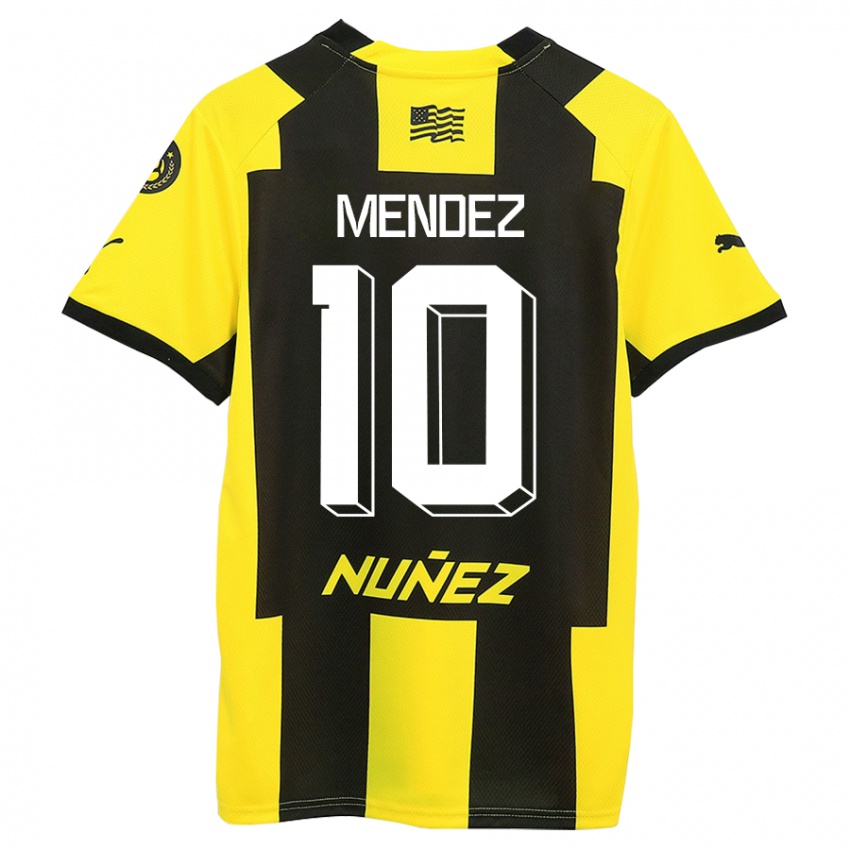 Kinder Kevin Méndez #10 Gelb Schwarz Heimtrikot Trikot 2023/24 T-Shirt Schweiz
