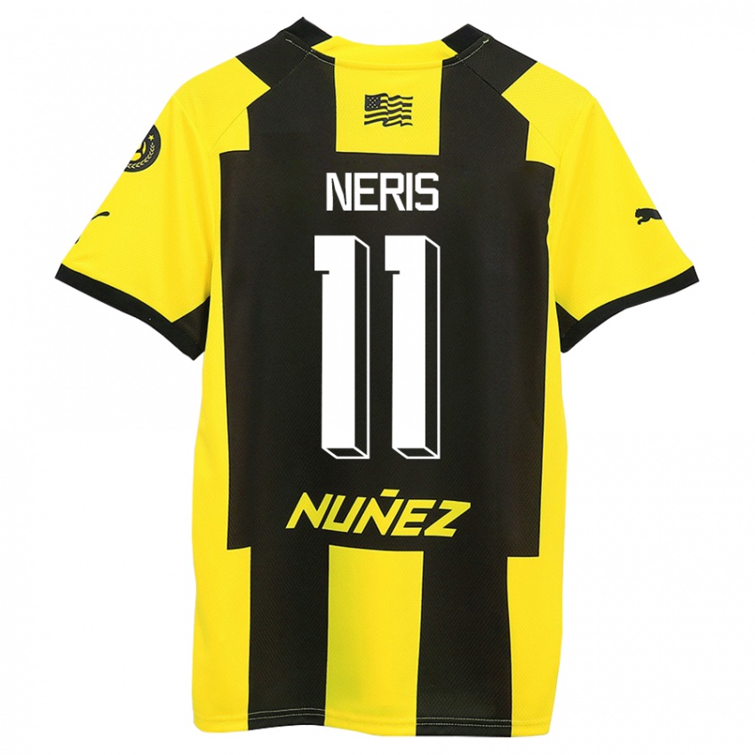 Enfant Maillot José Neris #11 Jaune Noir Tenues Domicile 2023/24 T-Shirt Suisse