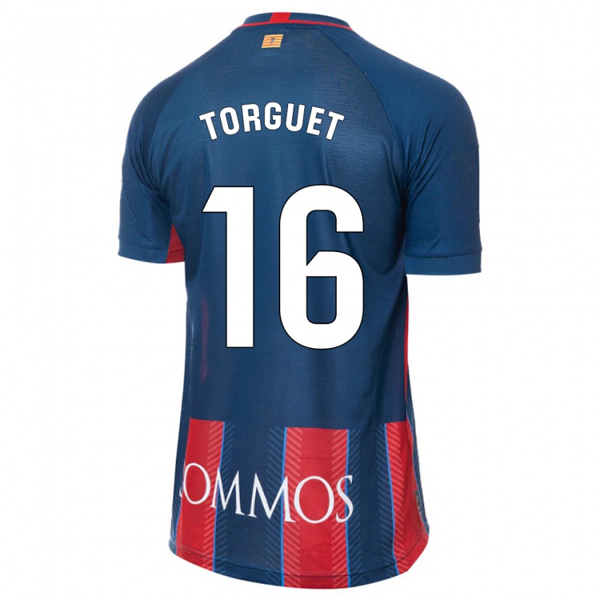 Enfant Maillot Miguel Torguet #16 Marin Tenues Domicile 2023/24 T-Shirt Suisse