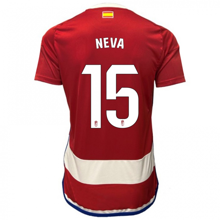 Kinder Carlos Neva #15 Rot Heimtrikot Trikot 2023/24 T-Shirt Schweiz