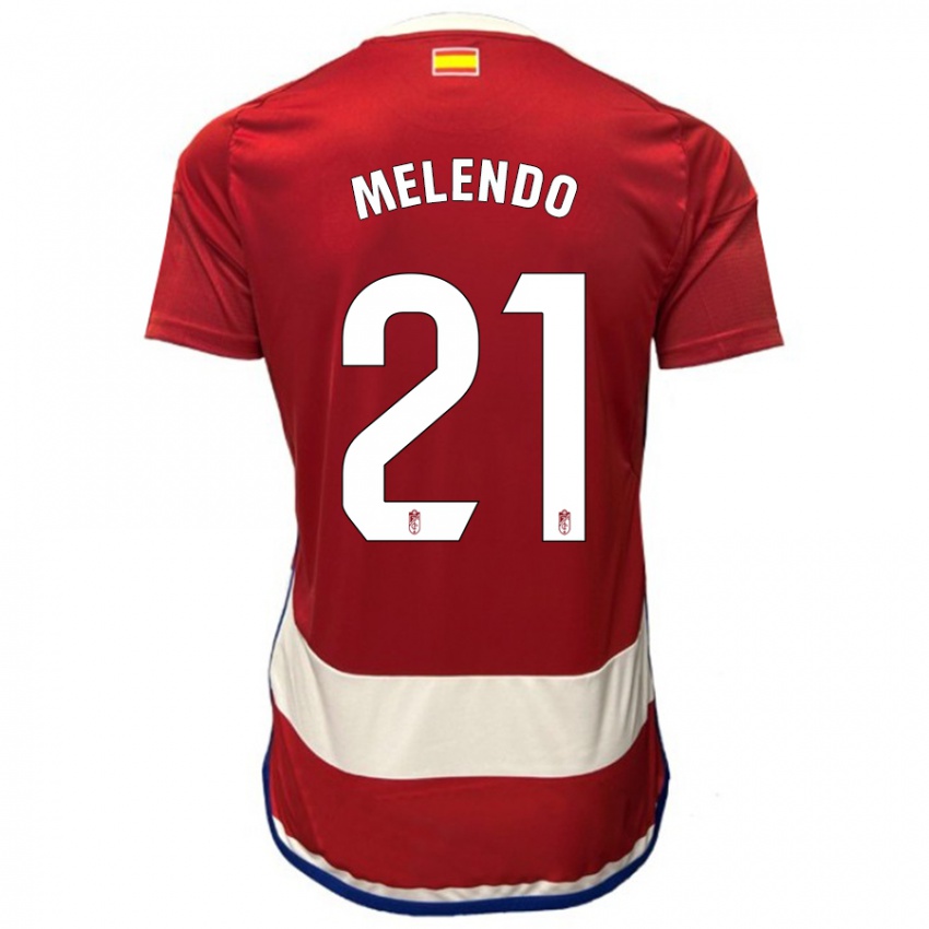 Kinder Óscar Melendo #21 Rot Heimtrikot Trikot 2023/24 T-Shirt Schweiz
