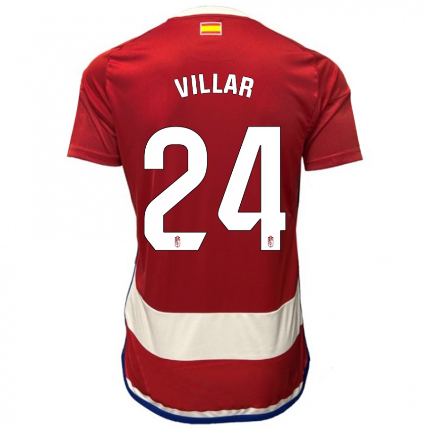 Kinder Gonzalo Villar #24 Rot Heimtrikot Trikot 2023/24 T-Shirt Schweiz