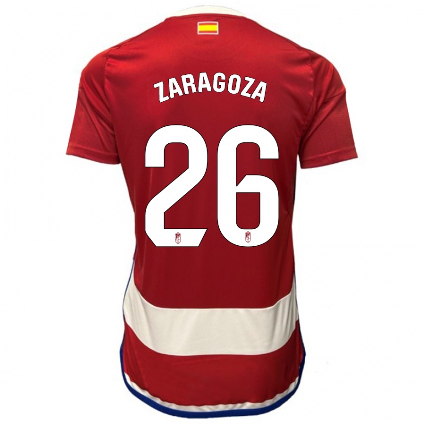 Enfant Maillot Bryan Zaragoza #26 Rouge Tenues Domicile 2023/24 T-Shirt Suisse