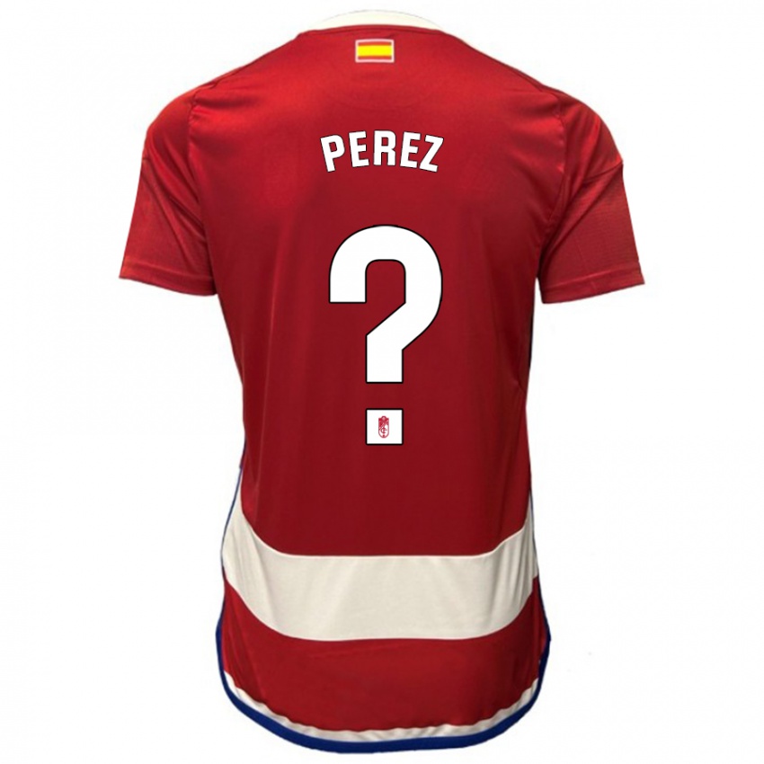 Kinder Marco Pérez #0 Rot Heimtrikot Trikot 2023/24 T-Shirt Schweiz
