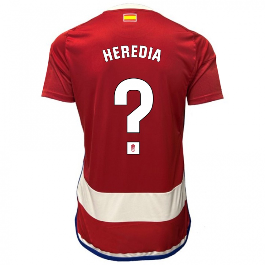 Kinder Adri Heredia #0 Rot Heimtrikot Trikot 2023/24 T-Shirt Schweiz