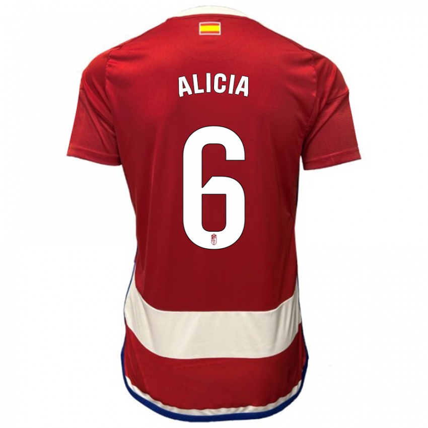 Kinder Alicia #6 Rot Heimtrikot Trikot 2023/24 T-Shirt Schweiz
