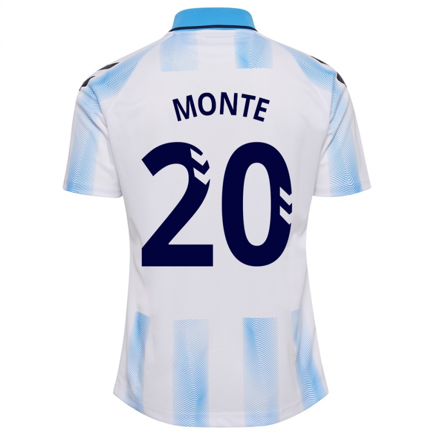Enfant Maillot Nélson Monte #20 Blanc Bleu Tenues Domicile 2023/24 T-Shirt Suisse