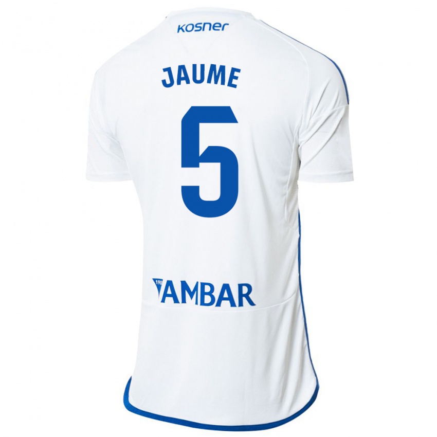 Enfant Maillot Jaume Grau #5 Blanc Tenues Domicile 2023/24 T-Shirt Suisse