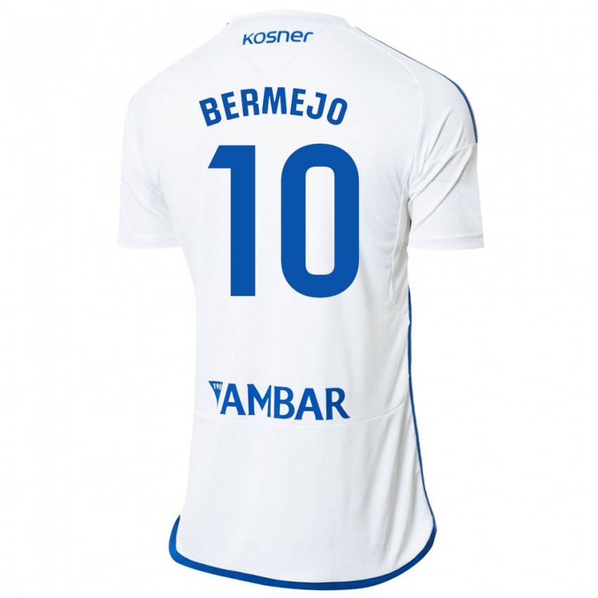 Enfant Maillot Sergio Bermejo #10 Blanc Tenues Domicile 2023/24 T-Shirt Suisse