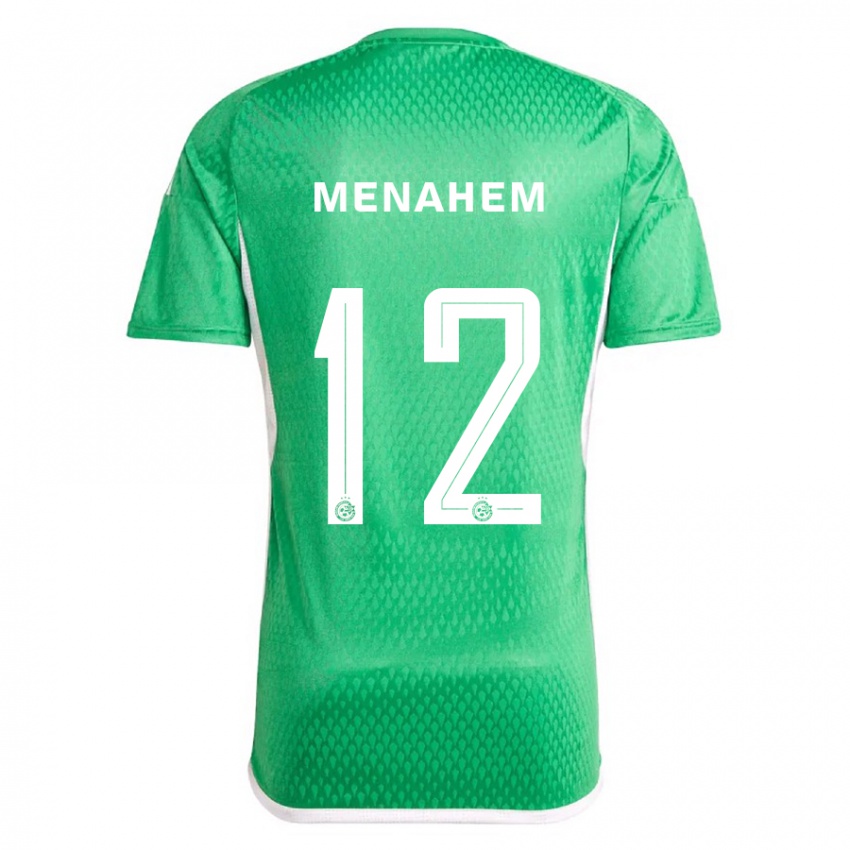 Kinder Sun Menahem #12 Weiß Blau Heimtrikot Trikot 2023/24 T-Shirt Schweiz