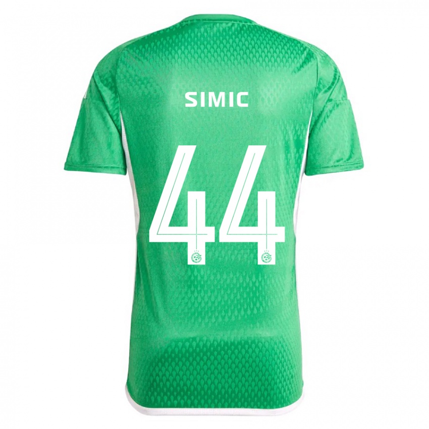 Kinder Lorenco Simic #44 Weiß Blau Heimtrikot Trikot 2023/24 T-Shirt Schweiz