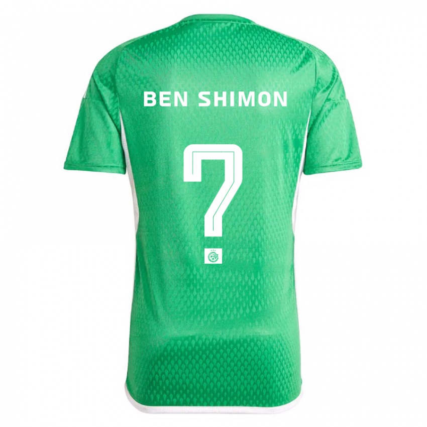 Kinder Elad Ben Shimon #0 Weiß Blau Heimtrikot Trikot 2023/24 T-Shirt Schweiz
