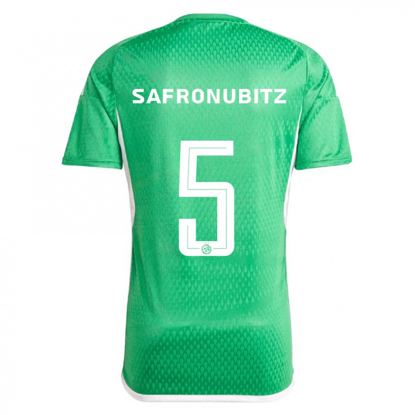 Kinder Dan Safronubitz #5 Weiß Blau Heimtrikot Trikot 2023/24 T-Shirt Schweiz