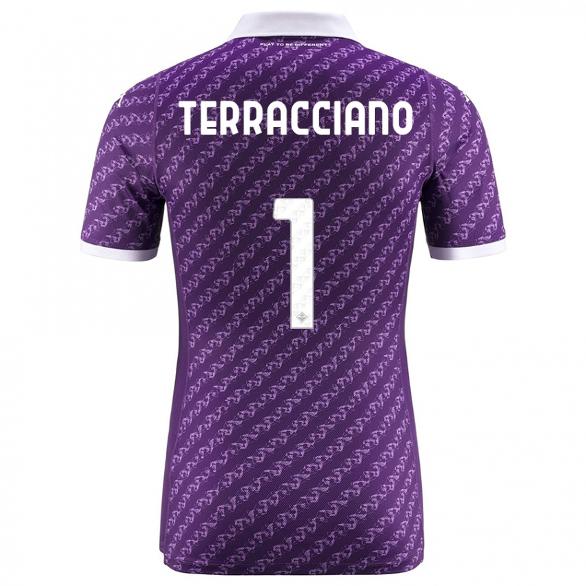 Kinder Pietro Terracciano #1 Violett Heimtrikot Trikot 2023/24 T-Shirt Schweiz