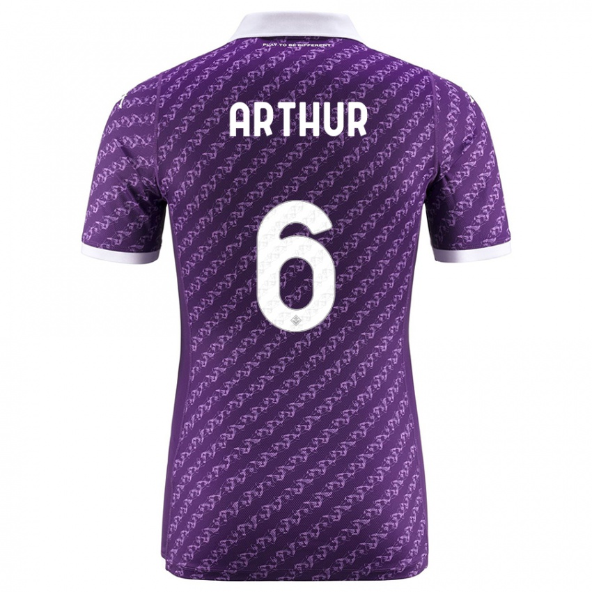 Kinder Arthur Melo #6 Violett Heimtrikot Trikot 2023/24 T-Shirt Schweiz