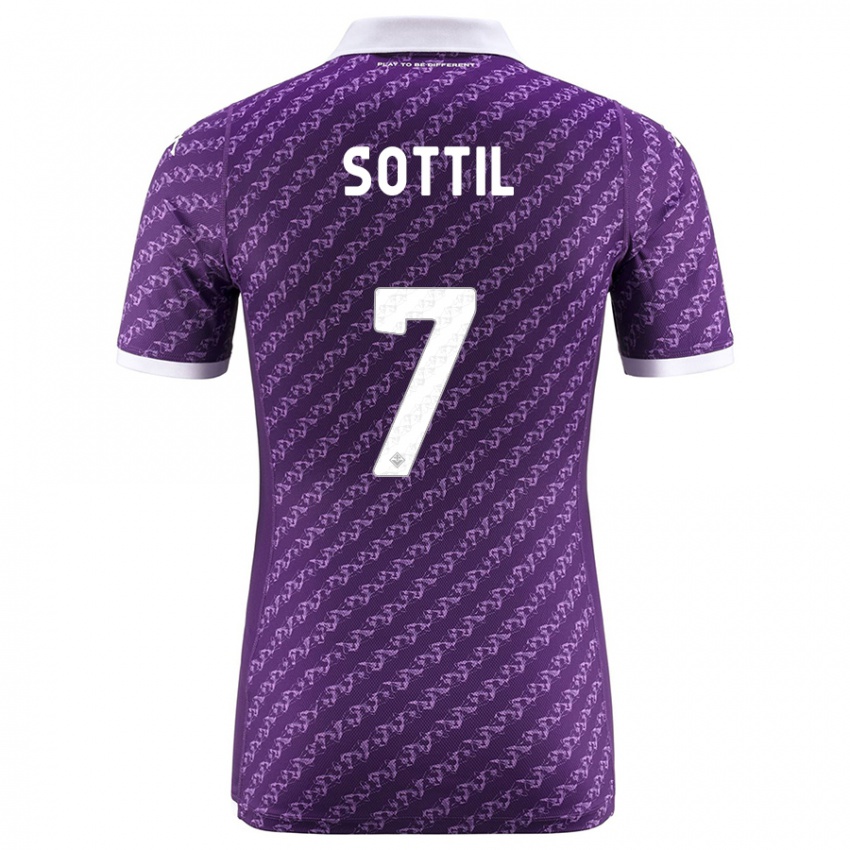 Enfant Maillot Riccardo Sottil #7 Violet Tenues Domicile 2023/24 T-Shirt Suisse