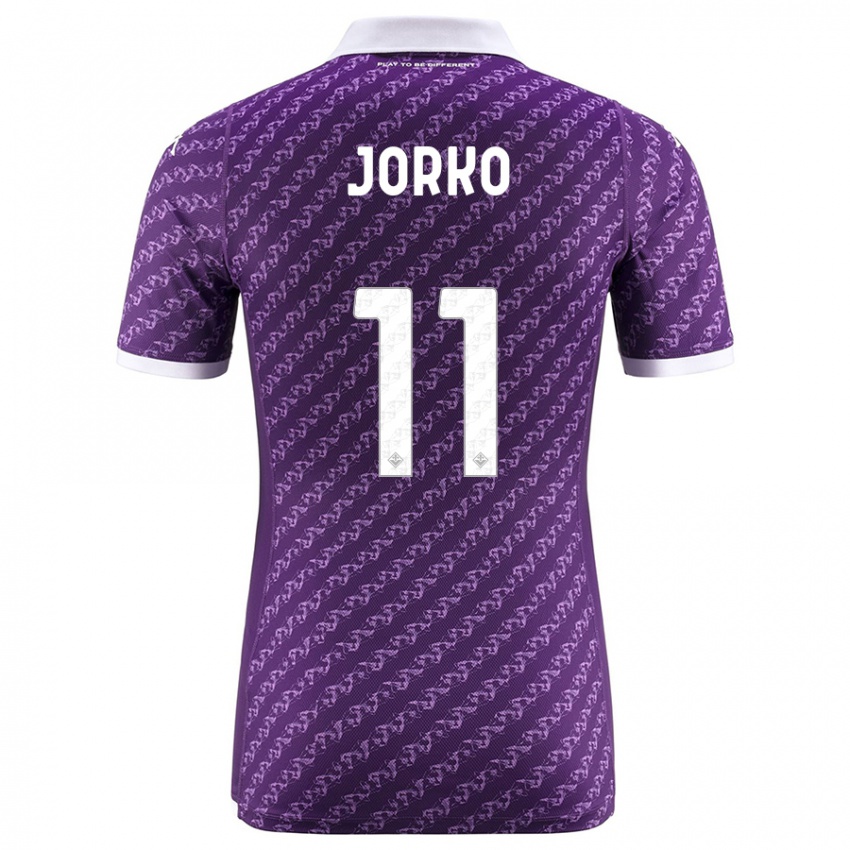 Kinder Jonathan Ikoné #11 Violett Heimtrikot Trikot 2023/24 T-Shirt Schweiz