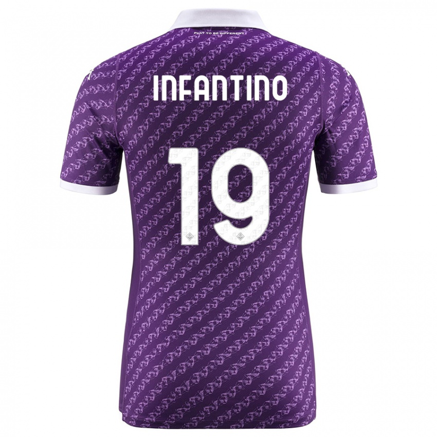 Kinder Gino Infantino #19 Violett Heimtrikot Trikot 2023/24 T-Shirt Schweiz