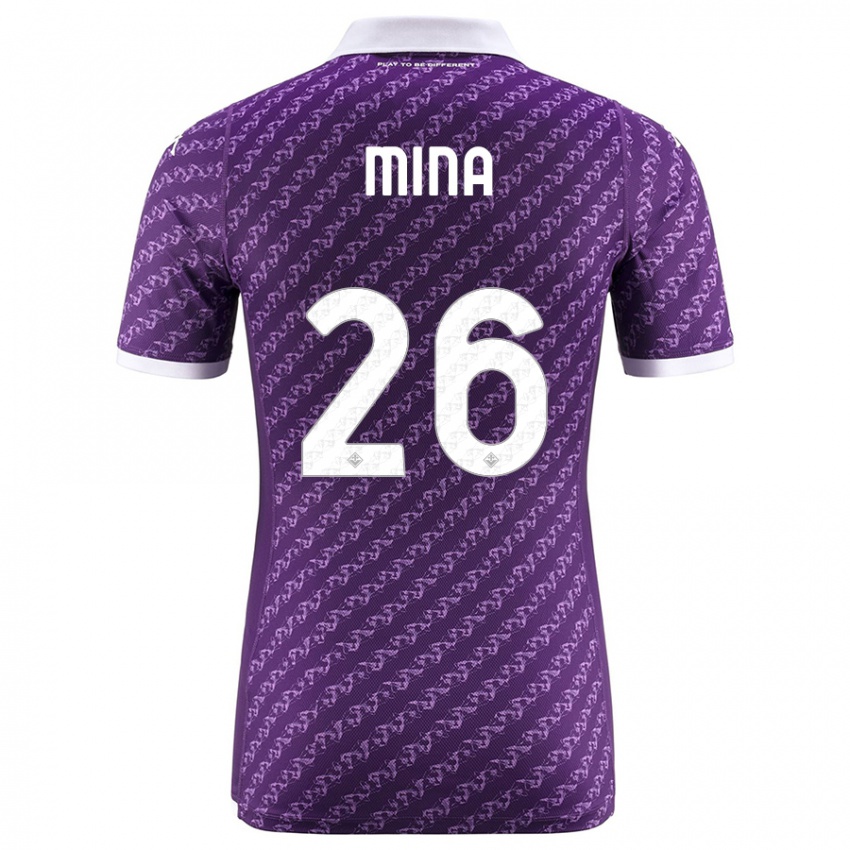 Kinder Yerry Mina #26 Violett Heimtrikot Trikot 2023/24 T-Shirt Schweiz