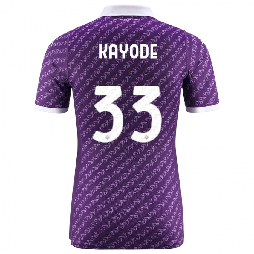 Kinder Michael Kayode #33 Violett Heimtrikot Trikot 2023/24 T-Shirt Schweiz