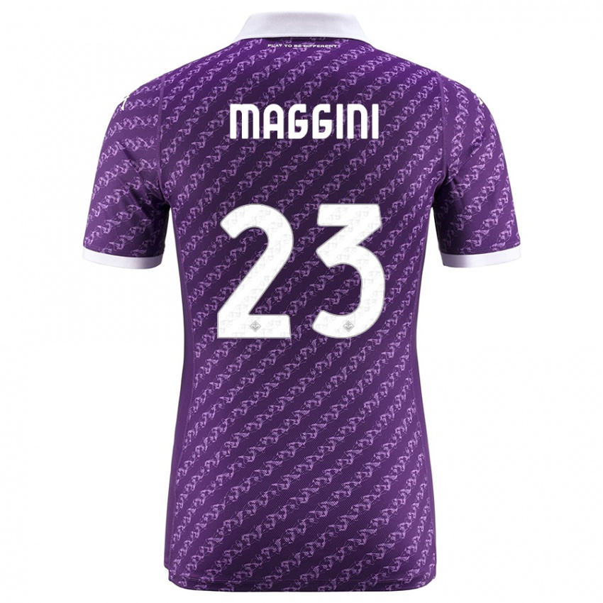 Kinder Filippo Maggini #23 Violett Heimtrikot Trikot 2023/24 T-Shirt Schweiz