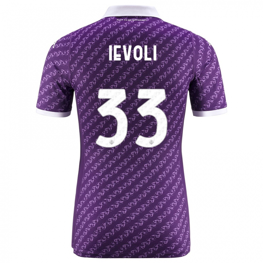 Enfant Maillot Mattia Ievoli #33 Violet Tenues Domicile 2023/24 T-Shirt Suisse