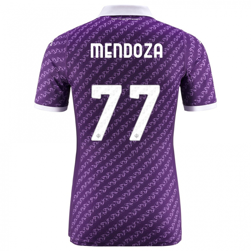 Kinder William Mendoza #77 Violett Heimtrikot Trikot 2023/24 T-Shirt Schweiz