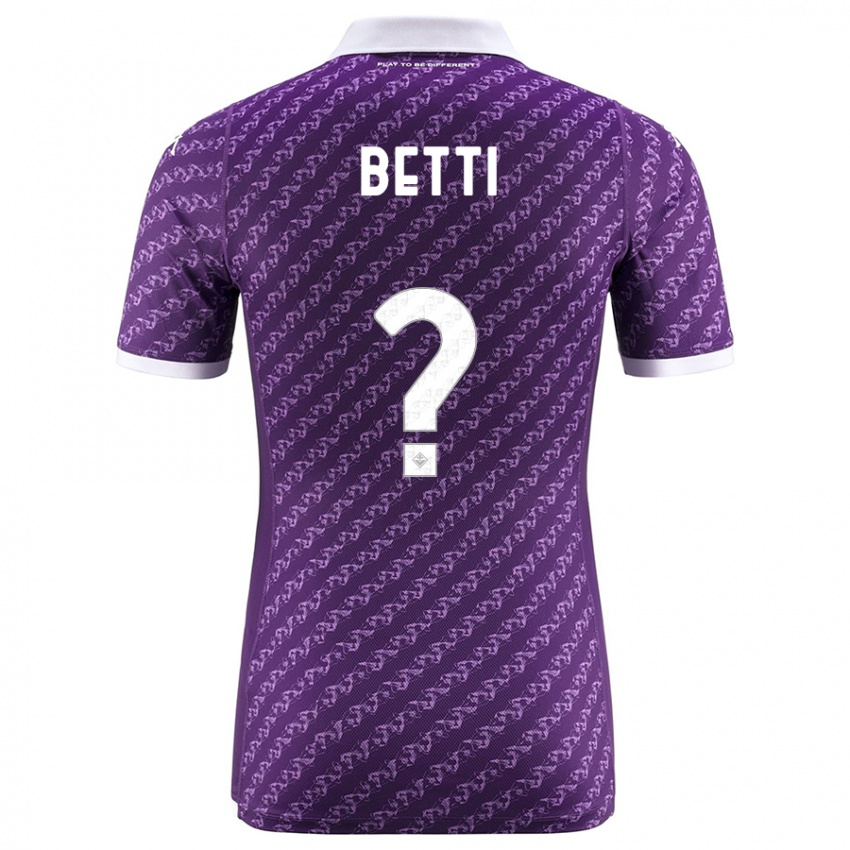 Enfant Maillot Tiziano Betti #0 Violet Tenues Domicile 2023/24 T-Shirt Suisse