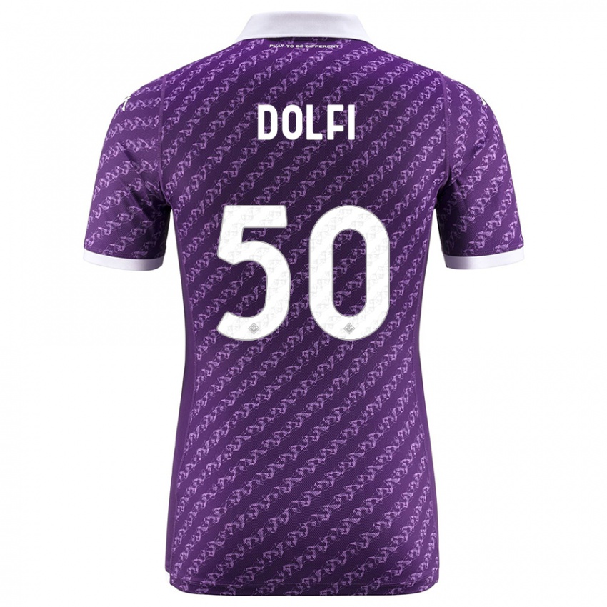 Kinder Brando Dolfi #50 Violett Heimtrikot Trikot 2023/24 T-Shirt Schweiz