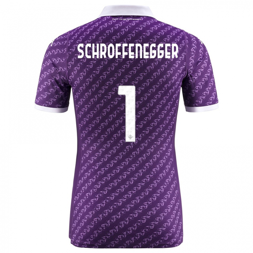 Kinder Katja Schroffenegger #1 Violett Heimtrikot Trikot 2023/24 T-Shirt Schweiz