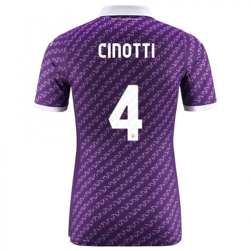 Enfant Maillot Norma Cinotti #4 Violet Tenues Domicile 2023/24 T-Shirt Suisse