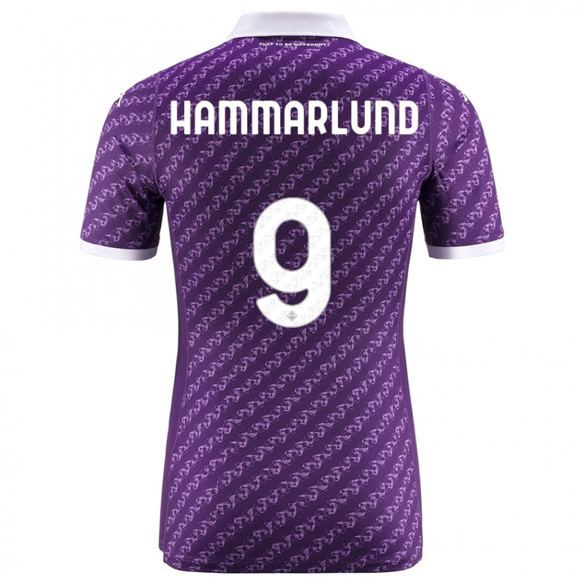 Kinder Pauline Hammarlund #9 Violett Heimtrikot Trikot 2023/24 T-Shirt Schweiz