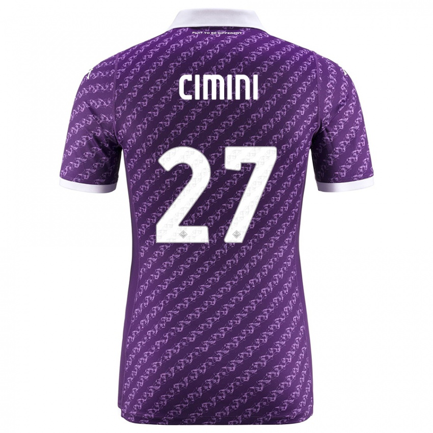 Enfant Maillot Linda Tucceri Cimini #27 Violet Tenues Domicile 2023/24 T-Shirt Suisse