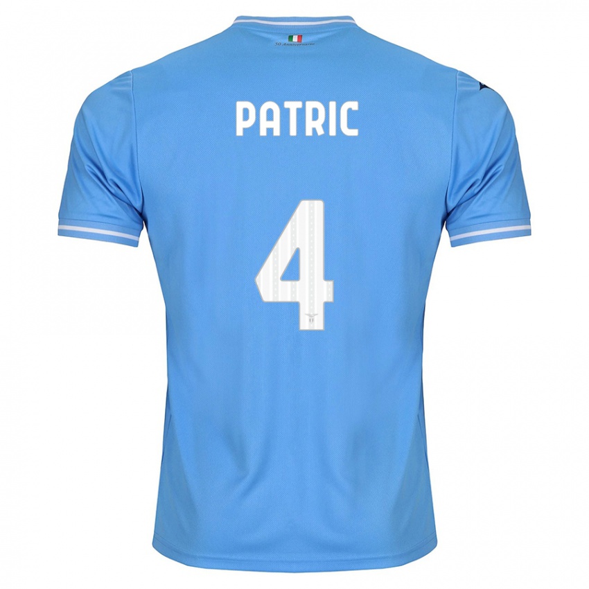 Enfant Maillot Patric #4 Bleu Tenues Domicile 2023/24 T-Shirt Suisse