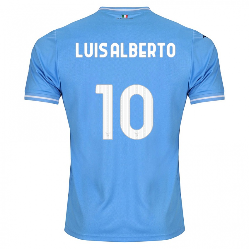 Enfant Maillot Luis Alberto #10 Bleu Tenues Domicile 2023/24 T-Shirt Suisse