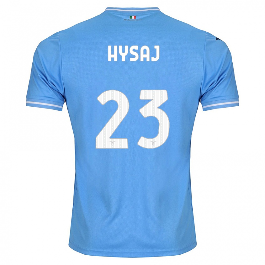 Enfant Maillot Elseid Hysaj #23 Bleu Tenues Domicile 2023/24 T-Shirt Suisse