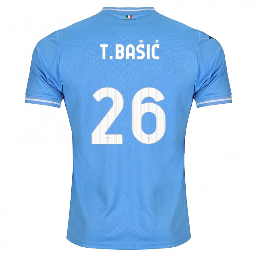Enfant Maillot Toma Basic #26 Bleu Tenues Domicile 2023/24 T-Shirt Suisse