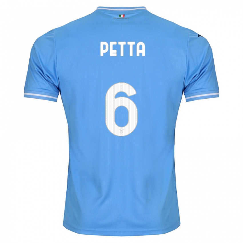 Enfant Maillot Andrea Petta #6 Bleu Tenues Domicile 2023/24 T-Shirt Suisse