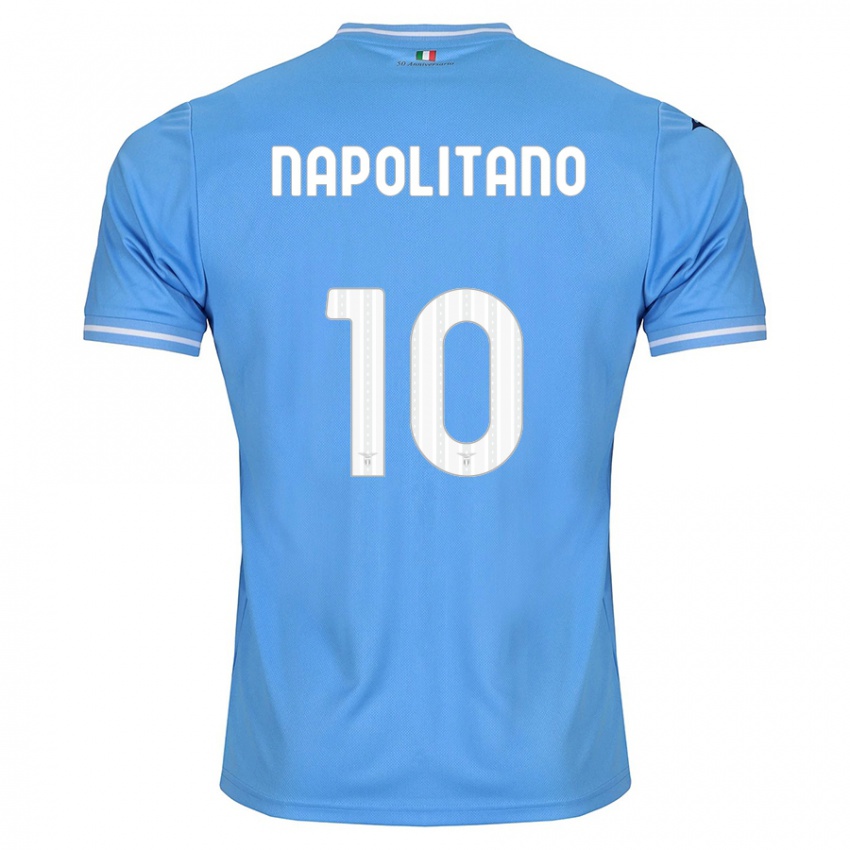 Enfant Maillot Luca Napolitano #10 Bleu Tenues Domicile 2023/24 T-Shirt Suisse