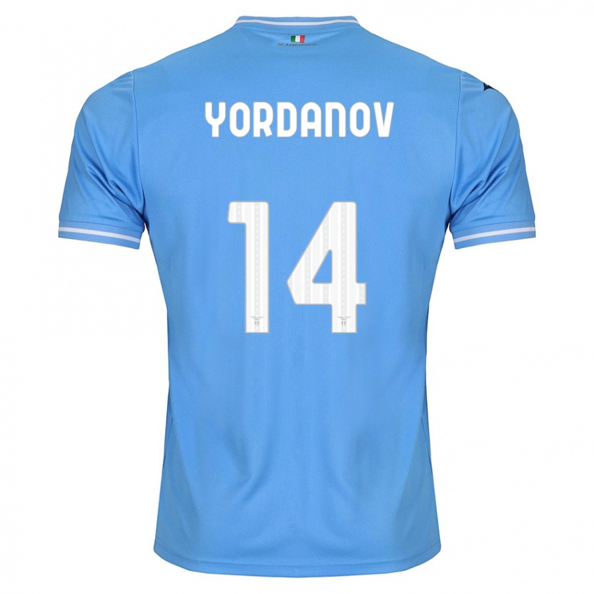 Enfant Maillot Damyan Yordanov #14 Bleu Tenues Domicile 2023/24 T-Shirt Suisse