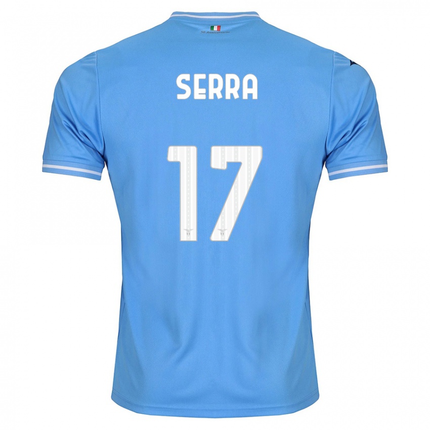 Enfant Maillot Federico Serra #17 Bleu Tenues Domicile 2023/24 T-Shirt Suisse