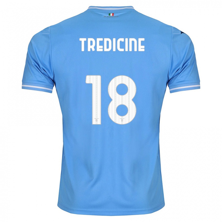 Enfant Maillot Manuel Tredicine #18 Bleu Tenues Domicile 2023/24 T-Shirt Suisse